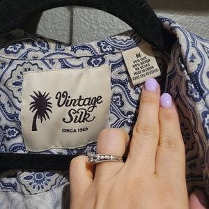 Vintage  silk blend men's shirt